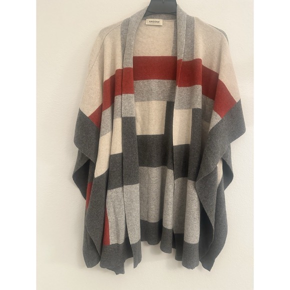 ÁNCORA COLLECTION  ‎ PONCHO BLANKET CAPE COAT SCARE/SHAWL - Picture 1 of 5